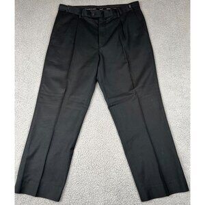 Porto Filo Extra Fine Dress Pants Polyester Men’s Size 36x27.5 Color Black